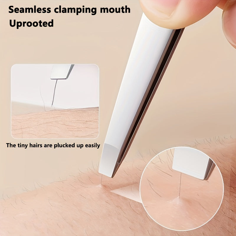 4pcs Eyebrow Tweezers Eyelash Clip Set Universal Eyebrow Shaping Pliers