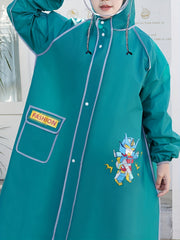 Kid's Cartoon Hooded Raincoat Waterproof Rain Poncho