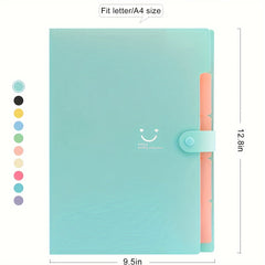 Accordion Folder Letter Size 5 Pocket Folders Jade Stone