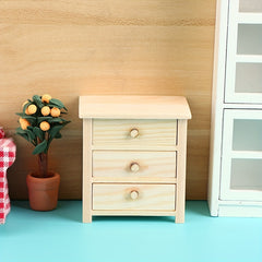 Mini Doll House Storage Cabinet Scene Decoration