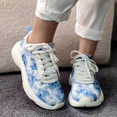 Women's Sky Print Casual Sneakers Anti Slip Lightweight Outdoor Work Shoes