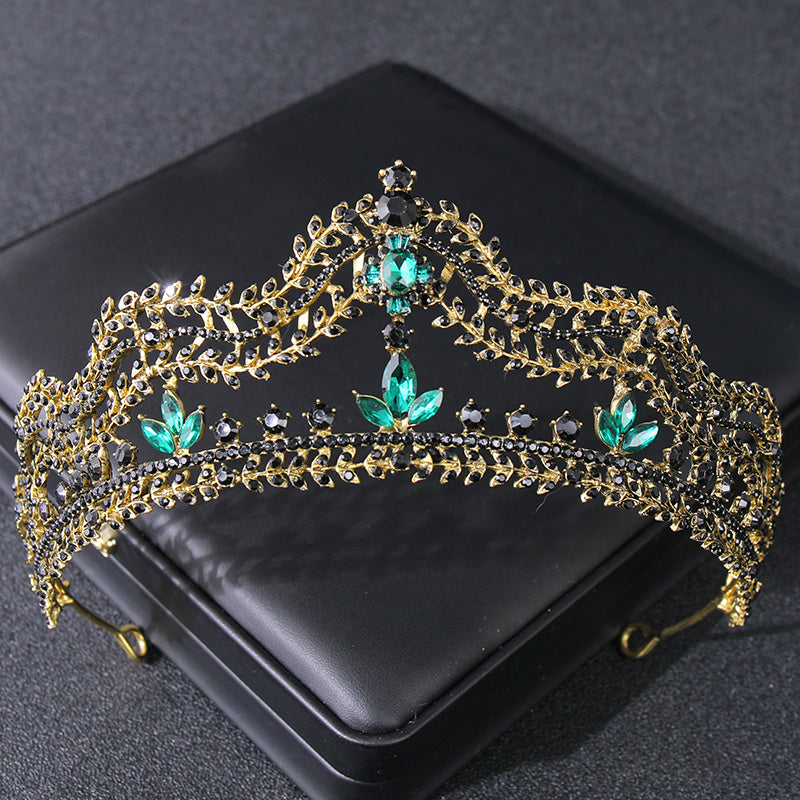 Baroque Queen Crystal Crown Bridal Tiaras And Crowns For Women