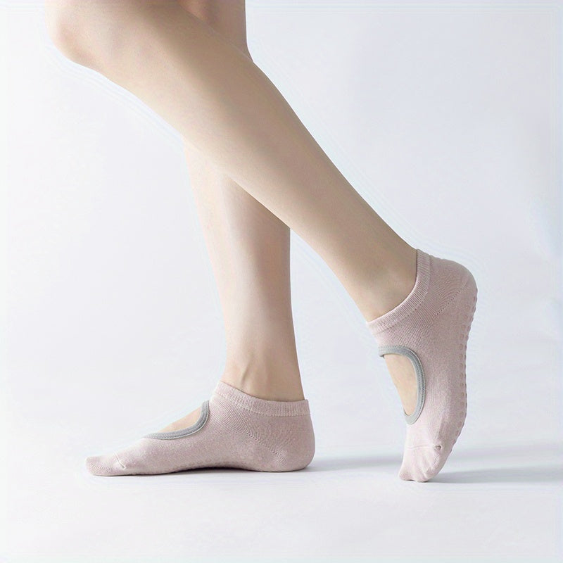 Breathable Yoga Socks Closed Toe Non-Slip Sports Barre Ballet Pilates Socks