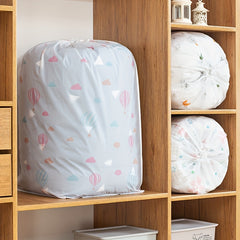 Cylindrical Drawstring Cartoon Quilt Bag Clothes Storage