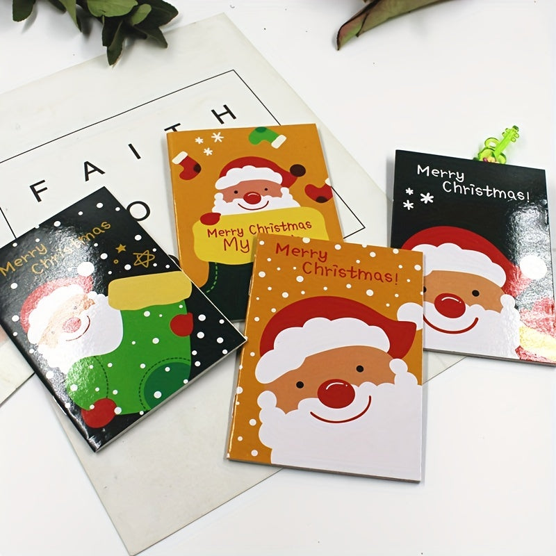 10pcs Christmas Small Book Gift Pocket Notepad Family Friends