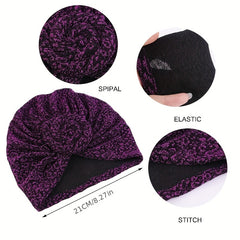 Leopard Print Turban Cap Twist Knot Bonnet Head Wrap