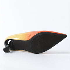 Gradient Stiletto Heels Slip On Dress Pumps