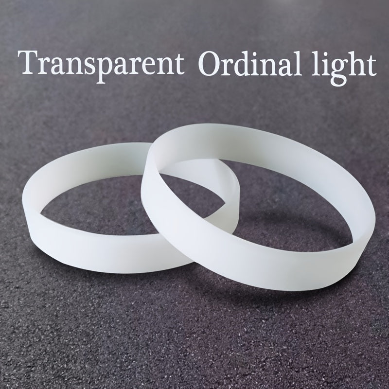 2-Pack Purple Silicone Bracelet for Day and Night