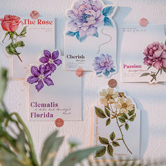 30 Vintage Floral Postcards for Students Teachers Thank You Notes