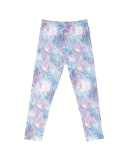 3pcs Toddler Girls Unicorn Tie Dye Leggings Set