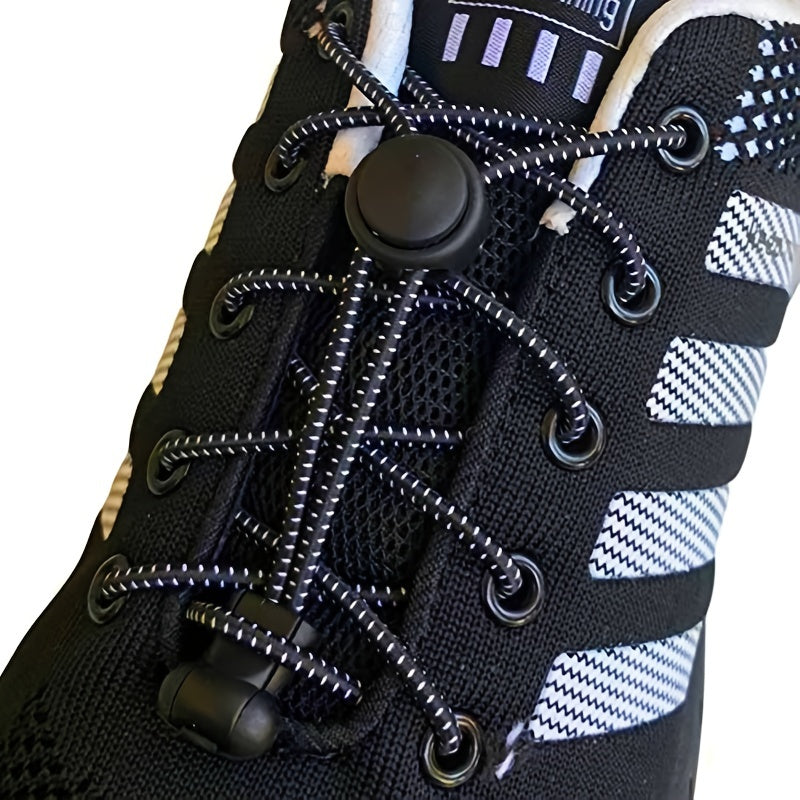 No Tie Shoe Laces Elastic Stretching Lock Lazy Laces Quick Rubber Shoelace