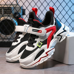 Girls Mesh Sneakers Hook and Loop Fastener Lightweight Anti Slip Shoes