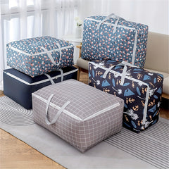 Large Capacity Storage Bag Zipper All Over Pattern Organizer Zipper