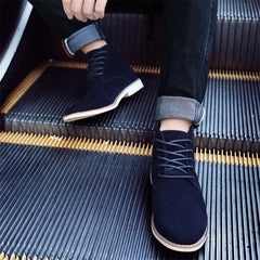 Men's Lace Up Ankle Boots British Style for Winter