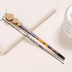 Leopard Pattern Hair Stick Alloy Hair Fork Style Hairpin for Women Girls