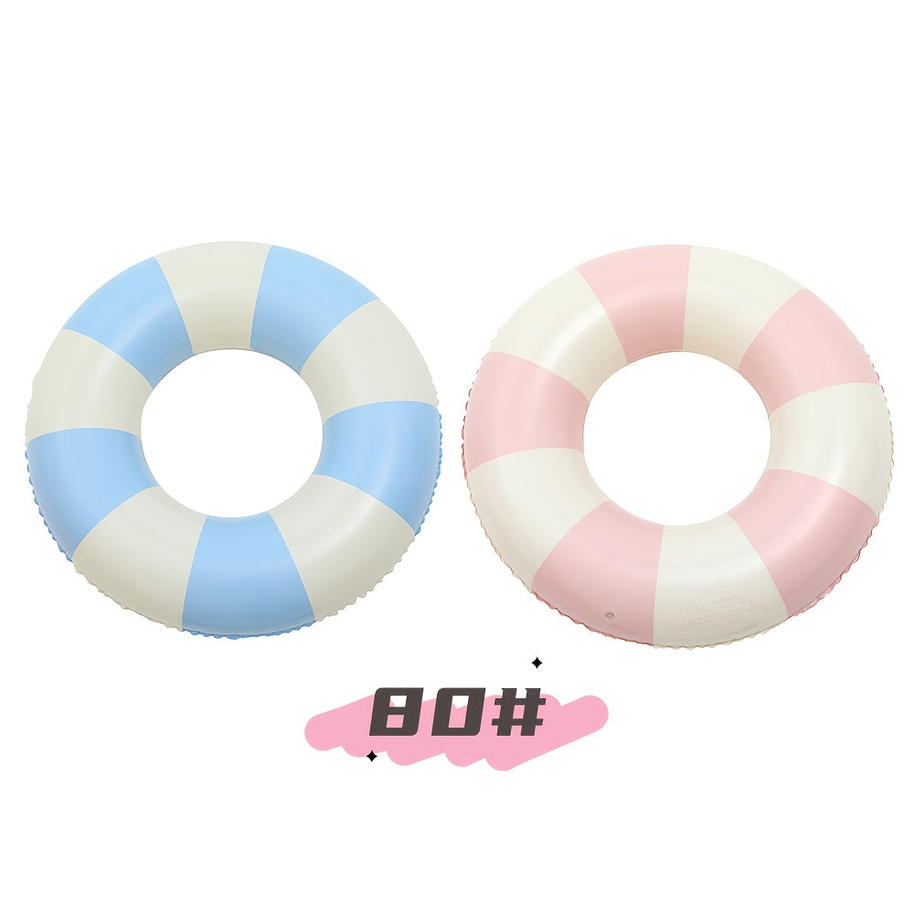 2pcs Pink Checkered Adult Retro Plaid Swim Rings Inflatable Pool Floats