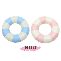 2pcs Pink Checkered Adult Retro Plaid Swim Rings Inflatable Pool Floats
