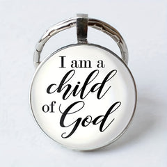 Vintage English Keychain I'm A Child Of God Keychain For Girls