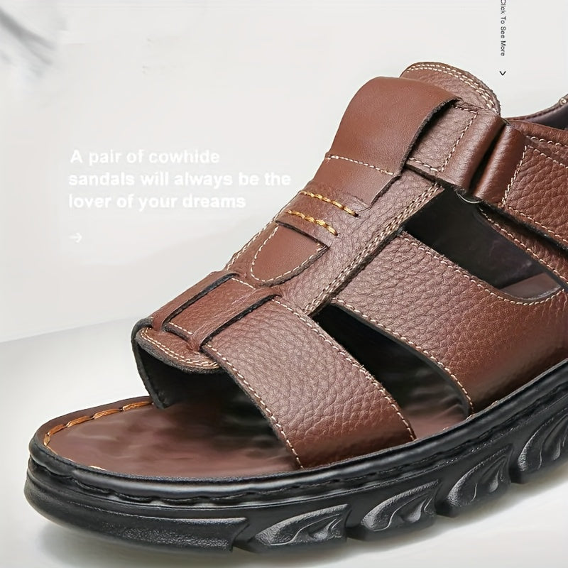 Men's Hook And Loop Sandals Casual Non Slip Shoes