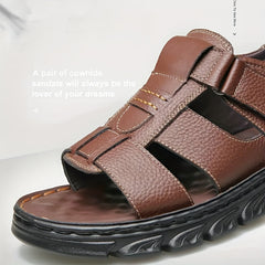 Men's Hook And Loop Sandals Casual Non Slip Shoes