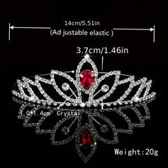 Crystal Tiara Queen Crown Bridal Wedding Hair Accessories