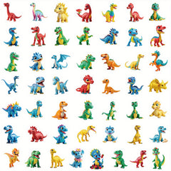 50pcs Jurassic Dinosaur Stickers for DIY Decoration Books Laptops Mobile Phones