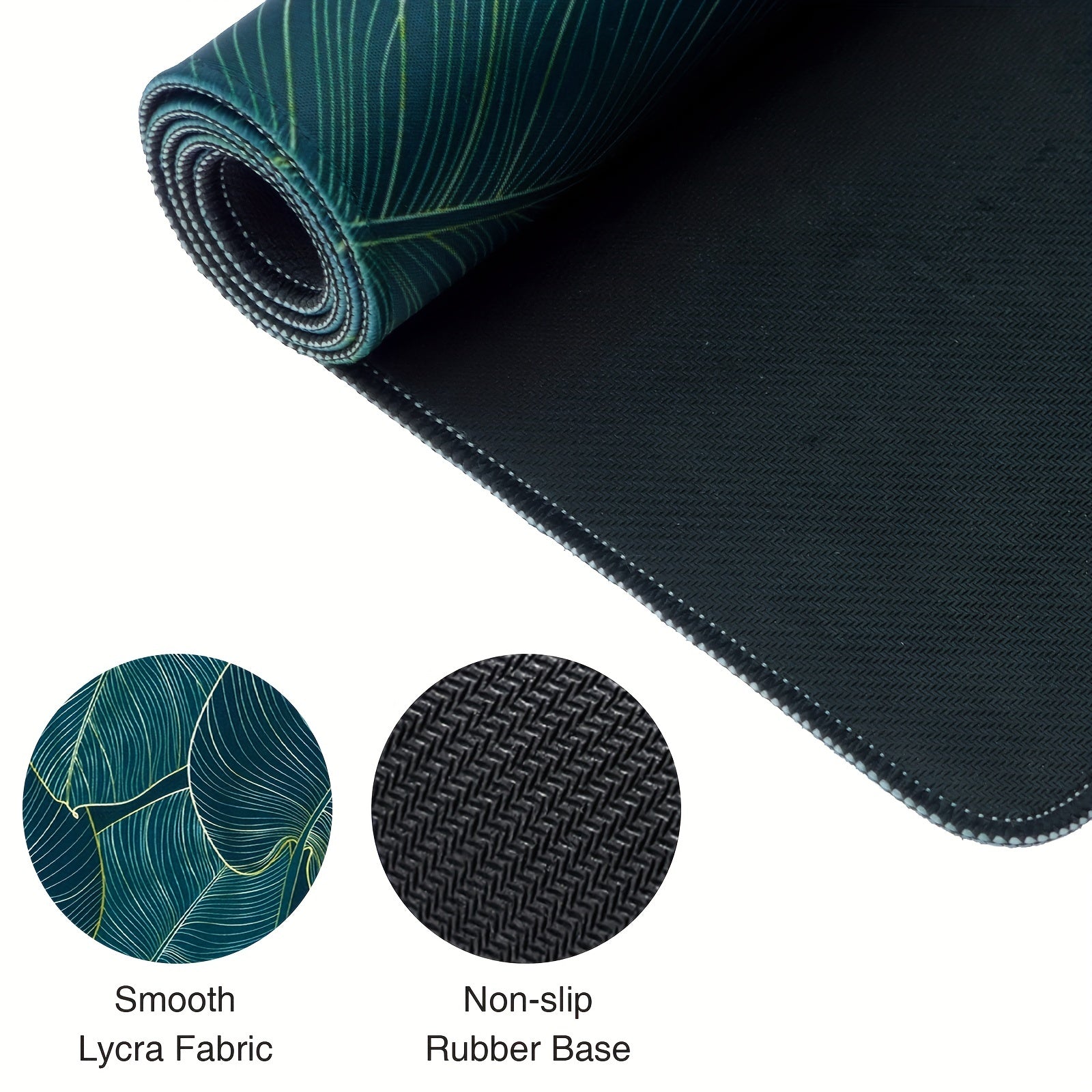 Gaming Mouse Pad Extended Mousepad Anti Fray Stitched Edges Non slip Rubber Base