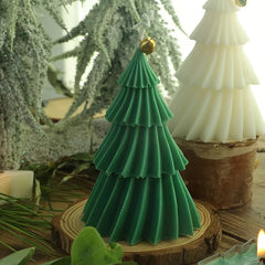 Green Christmas Tree Aromatherapy Candle - Soy Candles