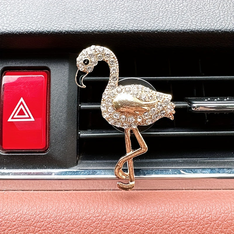 Flamingo Car Air Outlet Aromatherapy Clip