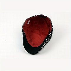 Vintage Casual Duckbill Cap Beret Plaid Cap