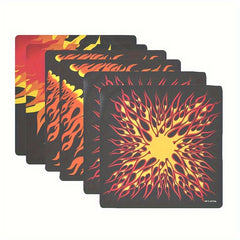 Flame Print Bandana Hip Hop Square Scarf Cowboy Cowgirl Headband