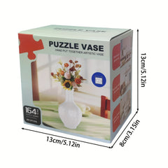 MIANQI 3D Puzzle Vase Floral Pattern No Batteries Needed Brain Teaser