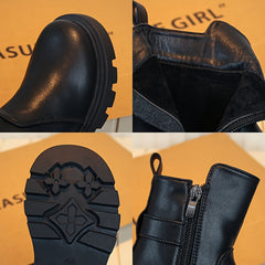 Girl's High Top Riding Boots w/ Adjustable Buckle