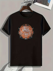 Graffiti Print Men's Graphic T-shirt Casual Comfy Tees For Summer