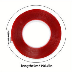 Transparent Crystal Double-sided Adhesive Nail Art Strip Sticker