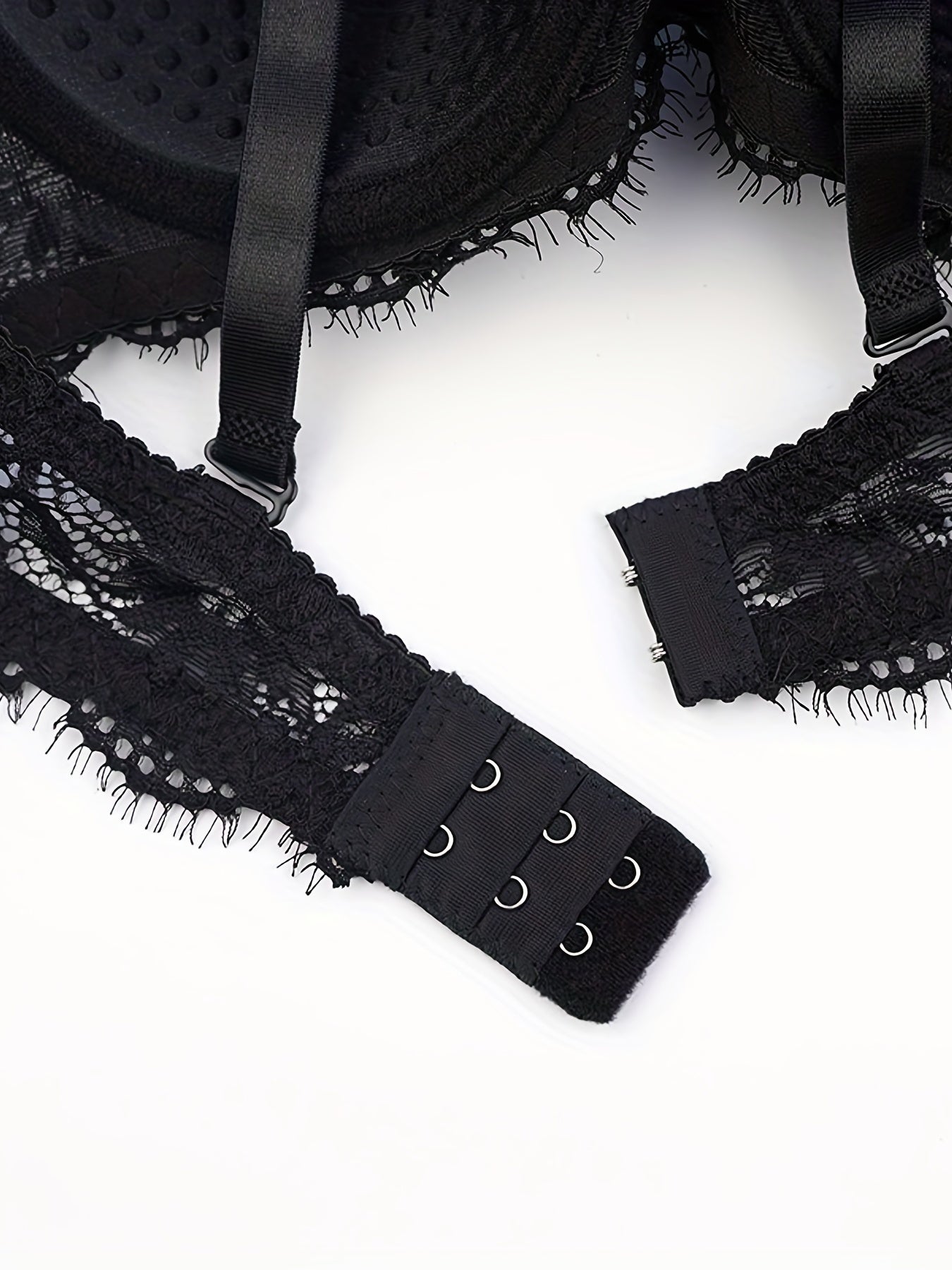 Floral Lace Push Up Bra Sexy Contrast Lace Bow Tie Underwire Bra