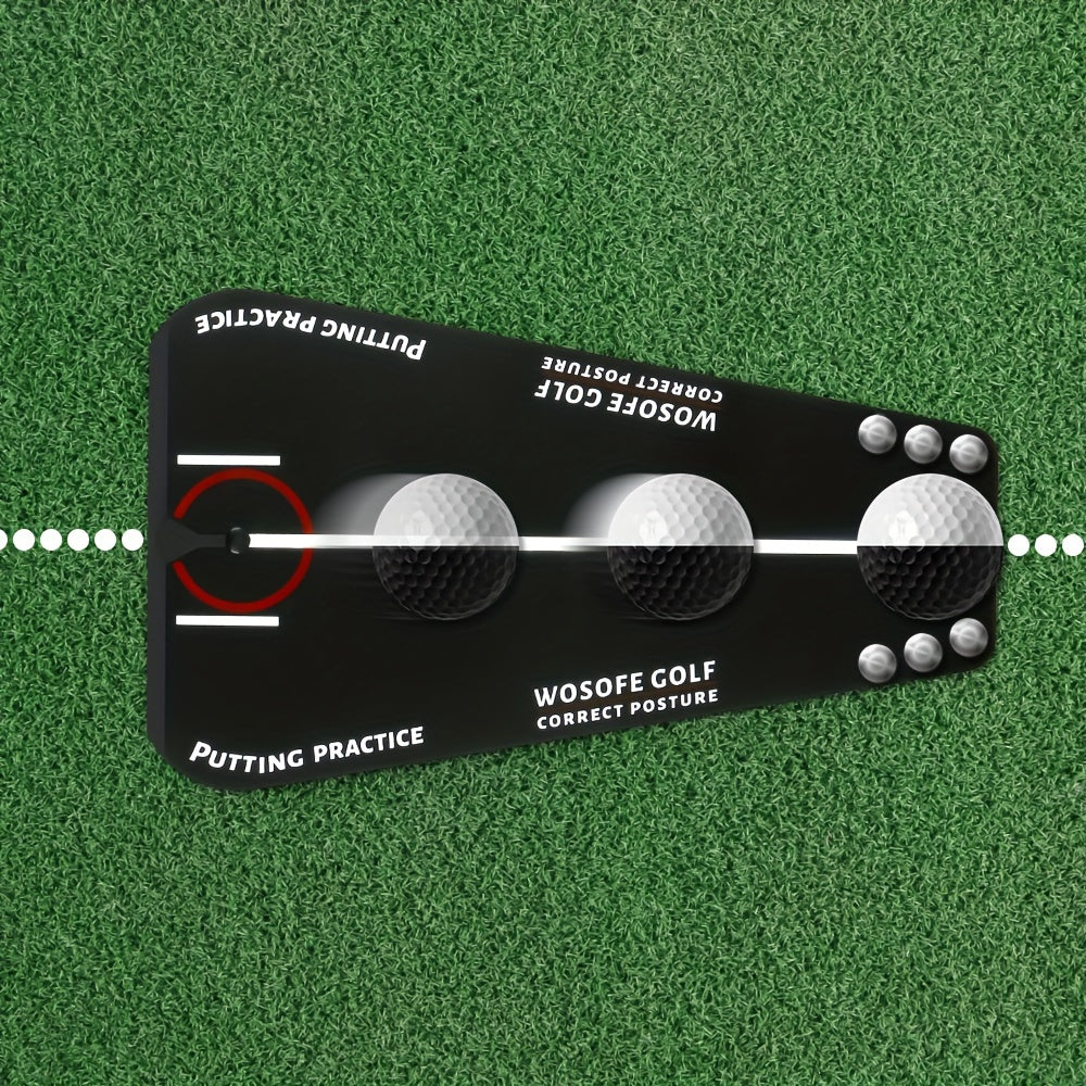Golf Putting Alignment Mirror with Beads & Ball