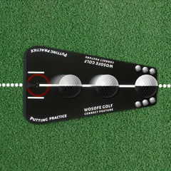 Golf Putting Alignment Mirror with Beads & Ball