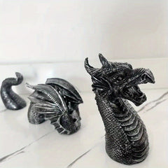 Gothic Dragon Head Statue Home Garden Decor