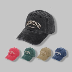Washed & Embroidered Old Letters Men's Baseball Cap