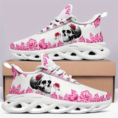 Skull & Rose Lightweight Breathable High Top Running Shoes
