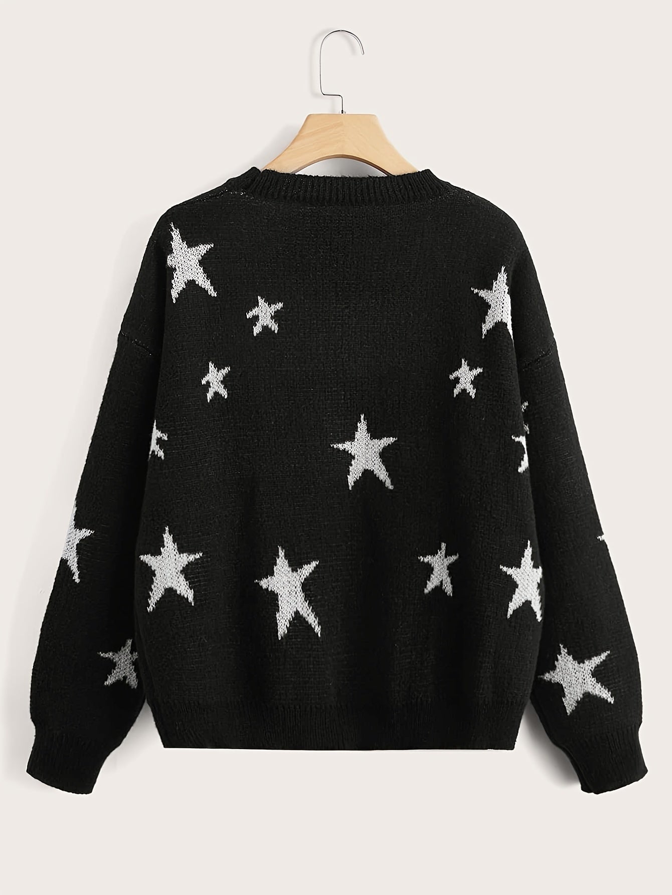 Y2K Star Print Cardigan