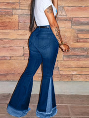High Rise Flared Leg Jeans