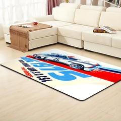 1pc Racing Pattern Carpet Home Kitchen Area Rug Non-slip Foot Mat