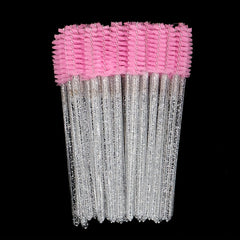 Crystal Mixed Eyelash Brush Glitter Spoolies Mascara Wands Makeup Brushes