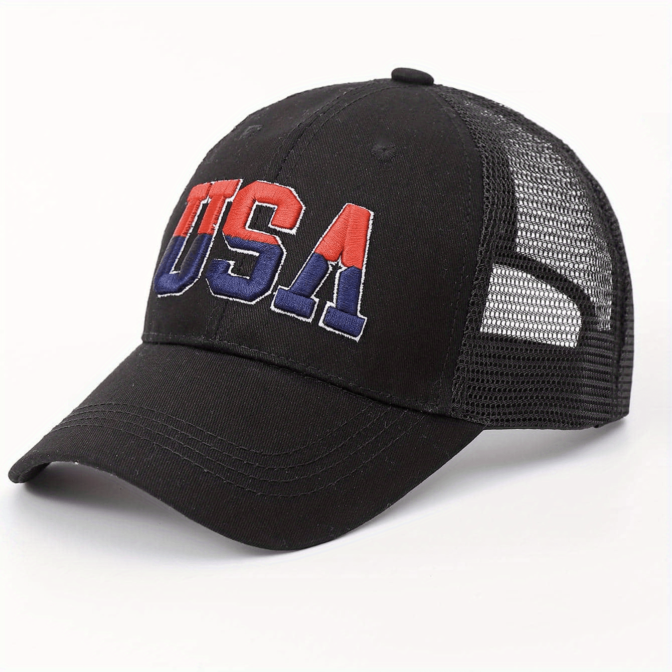 Embroidered Cotton American Flag Baseball Cap