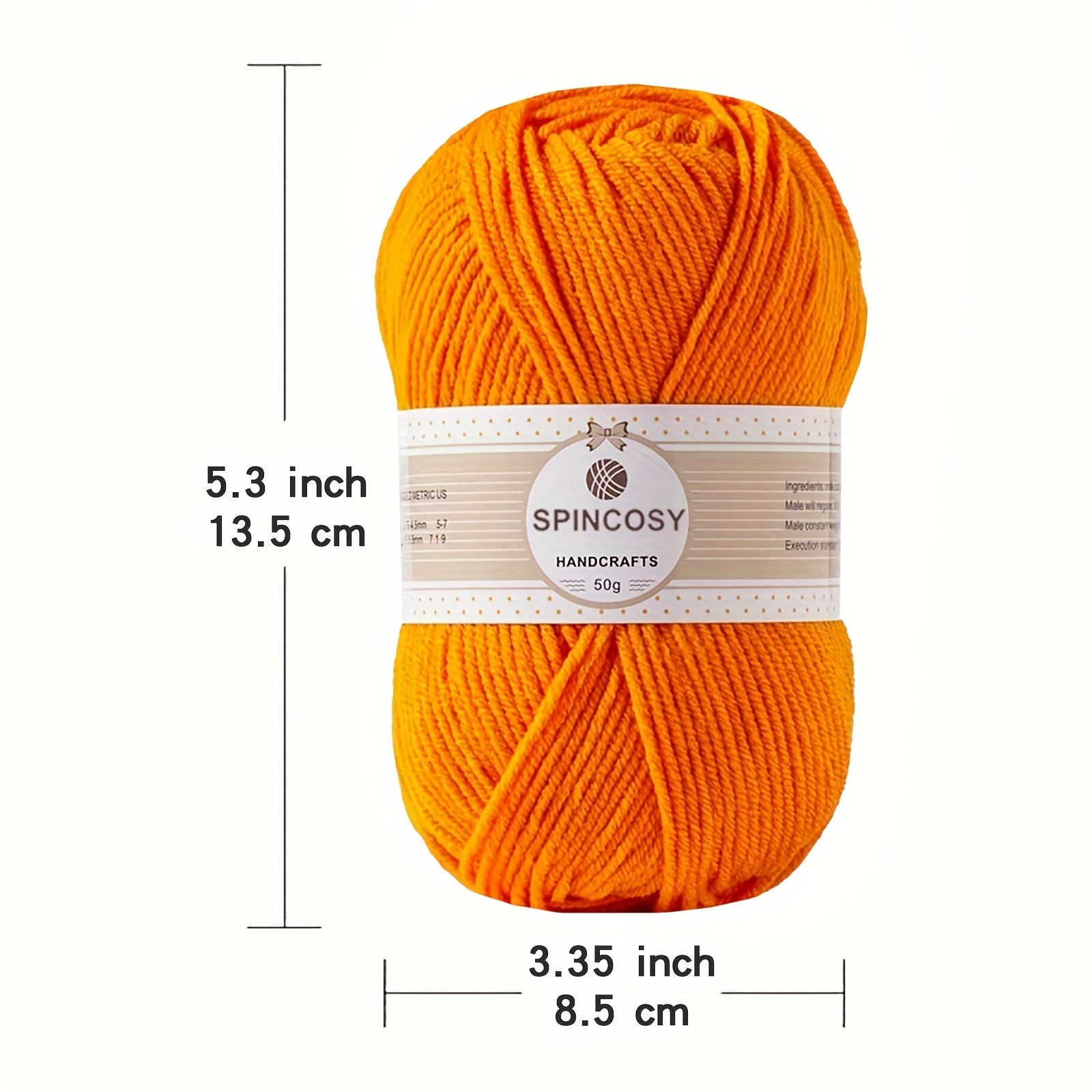 Soft Acrylic Yarn for Knitting & Crocheting, 140 Yards