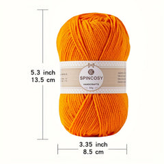 Soft Acrylic Yarn for Knitting & Crocheting, 140 Yards