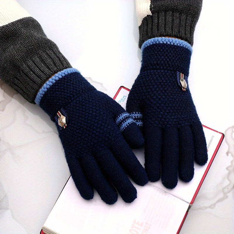 Warm & Thickened Gloves for Kids, Ages 4-8, Winter Boys & Girls