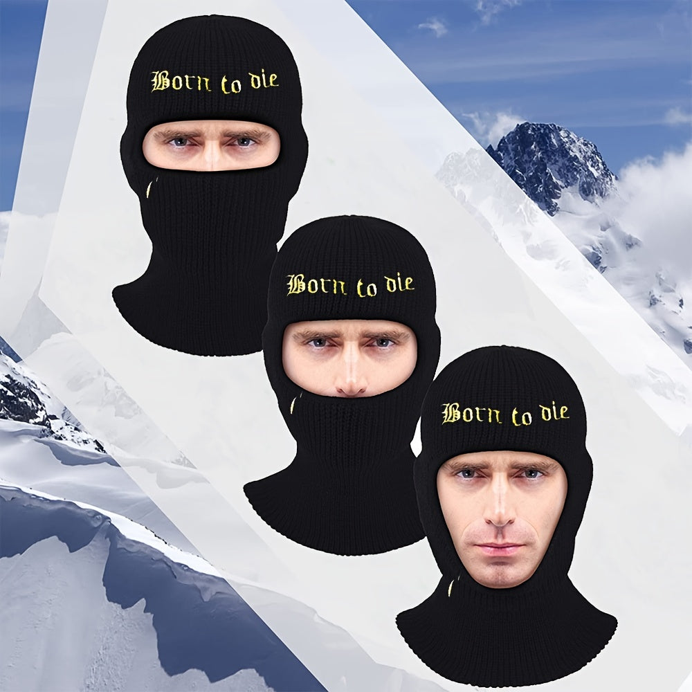 Embroidered Balaclava Ski Cap 8 Color Options